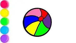 Нарисуйте Мяч  Картинки Раскраски для Детей | Draw Ball Pictures and Coloring Pages for Kids