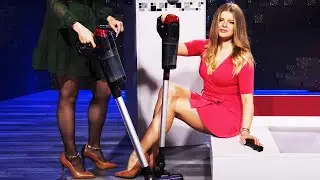 Rébecca Claude und Diana machen den Frühjahrsputz mit Staubsaugern und Fensterputz-Robotern
