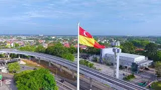 State flag of Selangor #dji #djiair3s #drone