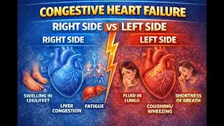Congestive Heart Failure: Right Side vs Left Side