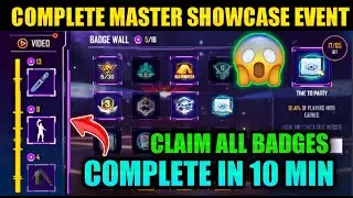 HOW TO CLAIM ALL BADGES FROM MASTER SHOWCASE EVENT || COMPLETE MASTER SHOWCASE ALL MISSION FREE FIRE