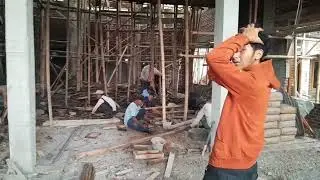 Kerja bakti Pemdes Jambon dalam rangka hari jadi Desa 2026 di Masjid Baitul Rohman Dusun Dlimas