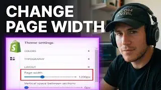 How to Change Page Width Shopify Dawn Theme (2026) | Theme Editor