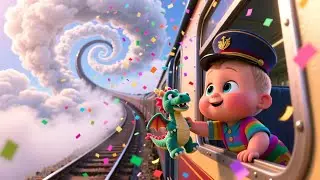 Magical Train Adventure 🚂✨🍼 | Kids Fantasy Song | Learn Travel Routine