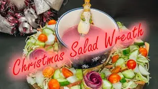 Easy Festive Christmas Salad Wreath Recipe | A Colorful & Healthy Holiday Side Dish!