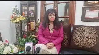 Dr. Shimona Jain, principal of St. John's senior secondary school appealing for a vote | Spark Newzz