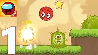 Red Ball 5  (1 - 17 ) Levels and Boss Fight ) Gameplay Walkthrough Part 1