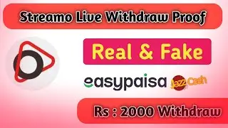 How To Earn Streamo Application | Streamo application live payment proof | Best earning app