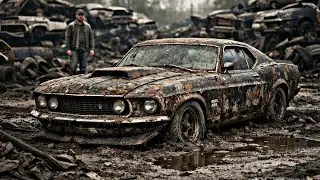 ASMR Car Restoration Full Restoration Of Ford Mustang Boss 429 1969 || Restoration Garage