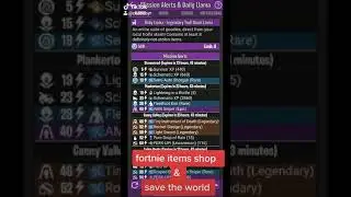 Fortnite new items shop & save the world showcase & available now