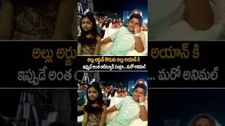 ఆ ఆటిట్యూడ్ ఏంట్రా బాబు Allu Arjun Son Allu Ayan Attitude Visuals At Pushpa 2 Event Hyd | AC