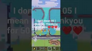 Thanks for your support❤️❤️#games #support #minecraft #celebration 50subs