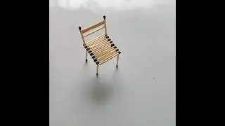 Make beautiful Chair 🪑 set with Match sticks🪑#youtubeshorts #viral #lifehacks #500subs @YouTube