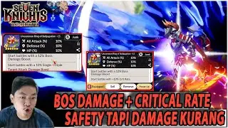 🔥🔥TAKA RYAN PAKAI ACC BOSS DMG SUB CRITICAL RATE AMAN TAPI DAMAGE KURANG! - SEVEN KNIGHTS RE:BIRTH