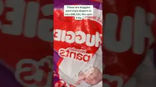 Huggies Wonderpants Newborn Pant style DiapersReview #huggies #newborn #diapers #shorts #shortsfeed