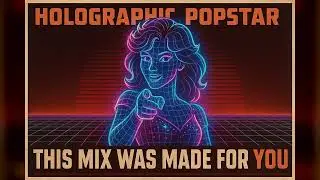 1.25x Boogie Spaceship - Holographic Popstar Invitation | Cool Retrowave Thinkwave
