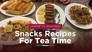 Easy Tea Time Snack Recipes: Pakoras, chicken kabobs and Spring Rolls Delight!
