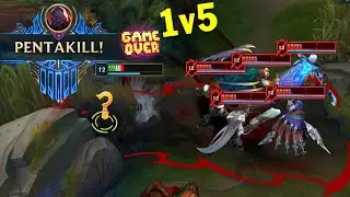 Best 1v5 Penta-kill Moments (Sion Kayn 1v5 Penta, Karthus 5man ULT Pentakill ...)