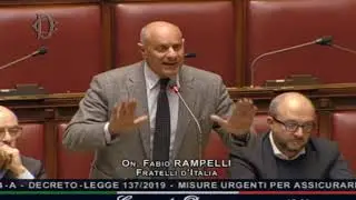 Fabio Rampelli interviene alla Camera su misure urgenti per Alitalia