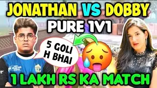 Jonathan vs Dobby pure 1v1 battle 🌚💝 | @JONATHANGAMINGYT vs @DobbyIsLive_ TDM battle
