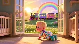 Rainbow Train Journey for Baby 🚆🌈 | Fun Learning for Kids | Colors, Counting & Adventure
