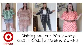 Target spring haul + 90's jewelry | Midsize Plus 14-16/XL  | WildFable, WhoWhatWear, UniversalThread
