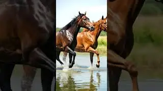 Two horses are running | Dream scenes |#shorts✅🔥