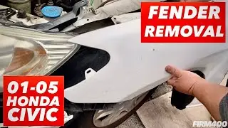 2001-2005 HONDA CIVIC - HOW TO REMOVE FRONT FENDERS - DIY