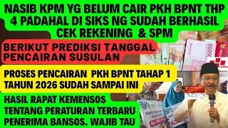 Prediksi Tanggal Pencairan PKH BPNT Thp 4 Susulan & Tahap 1 Tahun 2026. Instruksi Kemensos