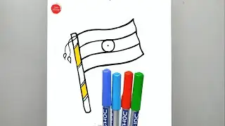 Happy republic day | 26 january republic day drawing indian flag