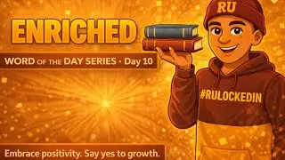 🔥 Day 10 – ENRICHED | Word of the Day Series 🔥