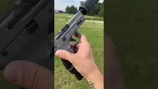 S&W M&P 2.0 9MM SPECIAL EDITION &ldquo;BULL SHARK&rdquo; GREY OPTICS READY 23RD Mag shown w/SilencerCo Omega