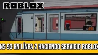 METRO DE SANTIAGO ROBLOX NS93 HACIENDO SERVICIO EN LÍNEA 2 #Roblox 🚆