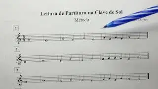 AULA 1 | AULA DE LEITURA DE PARTITURA (link do método completo na descrição)