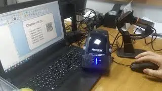 Связка принтера ШК Mprint EVA и сканера штрих кодов SUN MI NS021