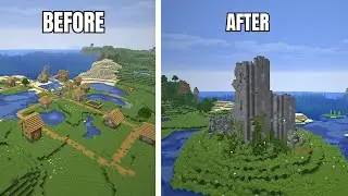 I Transformed this Village into 1000 Year Old Ruins!!