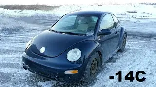 Cold start 2003 VW Beetle 1.9TDI -14C