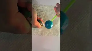 Lollipop 🍭 The Turning Process Change into Black #candycrush #shorts
