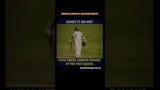 Bring Ajinkya Rahane back.