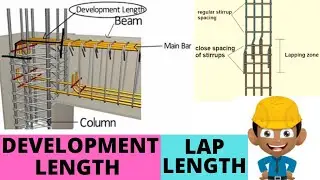 What is Development Length And Lap Length||CIVIL ENGINEER#laplength #developmentlength
