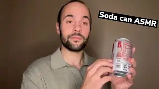 ASMR soda can (tapping, scratching sounds) 