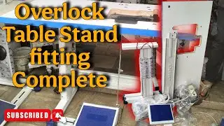How to fit Overlock Machine Table Stand with Servo Motor | Full Installation 