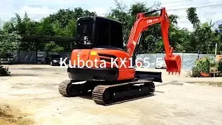 KX165 5 kubota 6ton used mini excavator