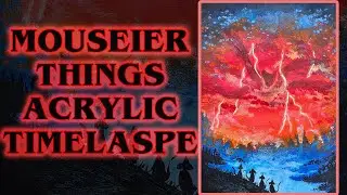 Mouseier Things │ Stream Timelapse #illustration #strangerthings #acrylicpainting #timelapse #art