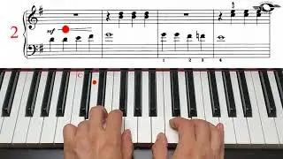 Etude on Leger Lines- above middle C, Fast version, John Thompson`s easiest piano course, Part 4