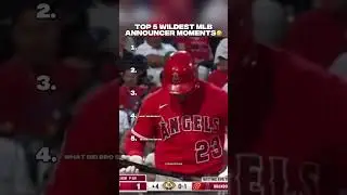 TOP 5 WILDEST MLB ANNOUNCER MOMENTS🤣 #mlb #baseball #funny #sports #top5