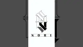#design#shorts#creative  How to make logo from letter N