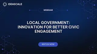 Webinar: Local Government: Innovation for Better Civic Engagement