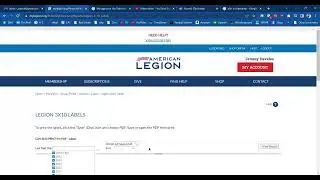 How to MyLegion.org Reports, Labels, Online Renewals