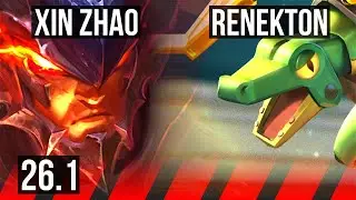 XIN ZHAO vs RENEKTON (TOP) | Good KDA: 8/2/6 | EUW Diamond | 26.1